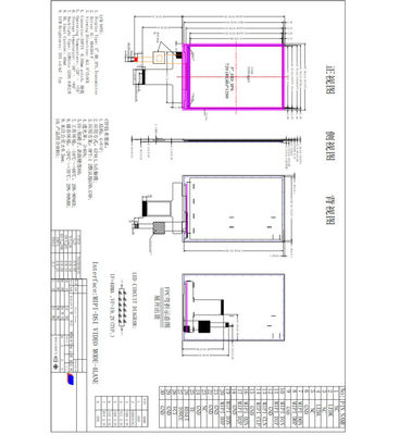 5.0 Inch TFT LCD Display with 480*854 Resolution and 300 Brightness for Industrial Use Featuring Driver IC 9806e