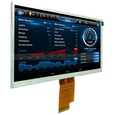 7 Inch TFT LCD Display Module with 1024x600 Resolution and 400nits Brightness for Smart Home Applications